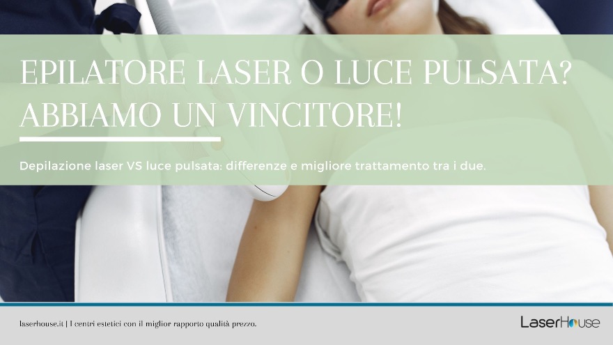 epilatore laser o luce pulsata