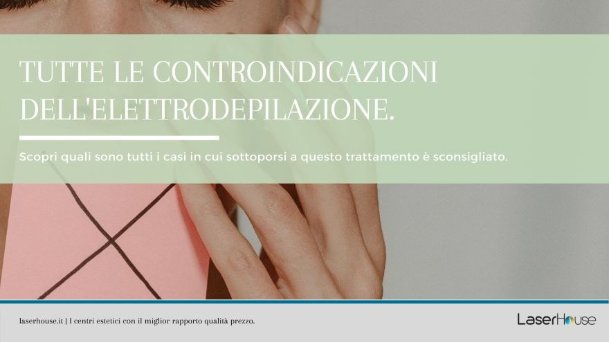 elettrodepilazione e controindicazioni