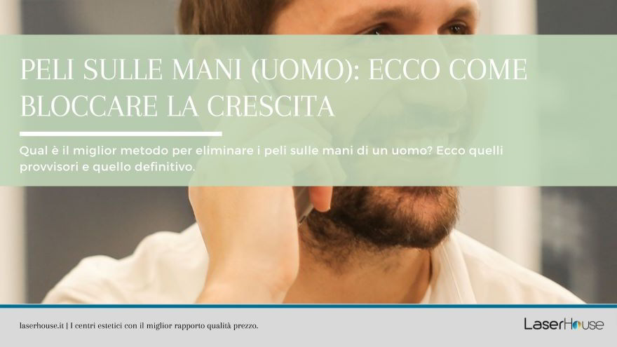 peli sulle mani uomo
