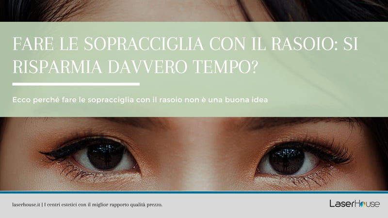 Fare le sopracciglia con il rasoio non è una buona idea