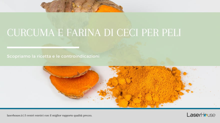 Ricetta curcuma e farina di ceci per i peli