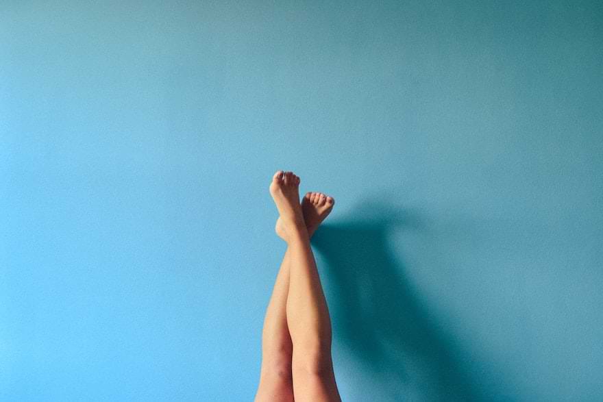 gambe prive di imperfezioni dopo l